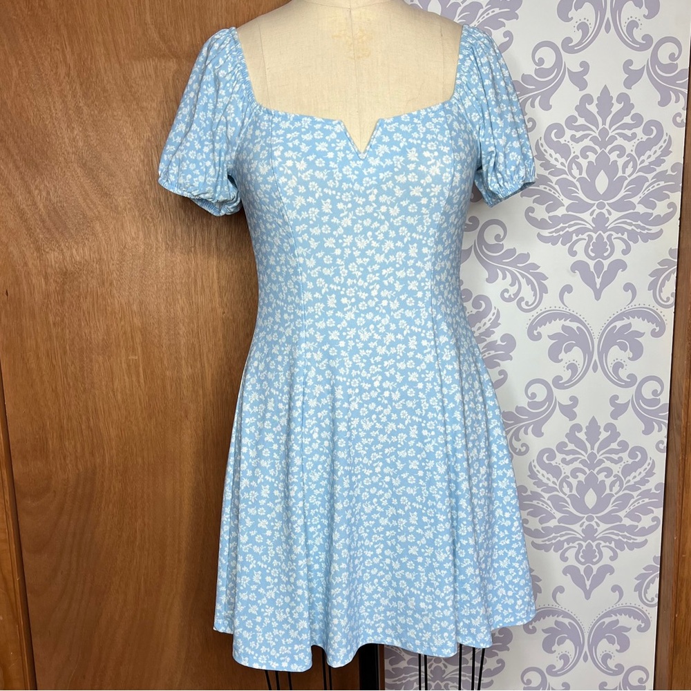 Lily Rose blue & white dress. Sz XS